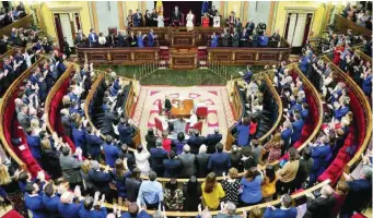  ?? EFE ?? Imagen de archivo de una sesión del Congreso de los Diputados