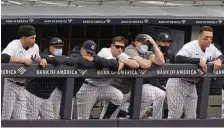  ?? Ap ?? BRONX BLUES: Losers of eight of their last 10 games, the Yankees continued their slide yesterday.