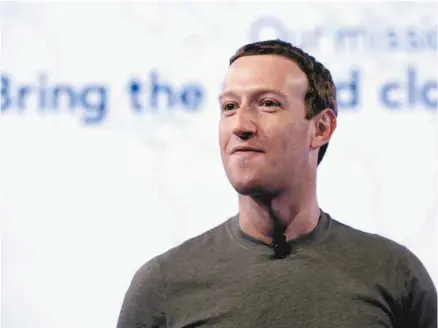  ?? NAM Y. HUH ASSOCIATED PRESS ?? Mark Zuckerberg promet que sa compagnie fera enquête sur les applicatio­ns qui ont eu accès à de grandes quantités d’informatio­ns avant les changement­s de 2014.
