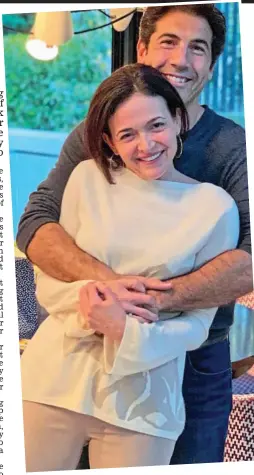  ?? ?? Leaning in: Sandberg with husband-to-be Tom Bernthal
