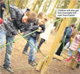  ??  ?? Children will also get free chocolate left over from Easter