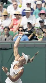  ?? Ben Curtis Associated Press ?? KIKI BERTENS of the Netherland­s defeated seventh-seeded Karolina Pliskova of the Czech Republic.