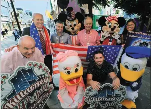  ?? Photo by Valerie O’Sullivan ?? At the launch of the Killarney July 4 Festival were Mike Moynihan, Heineken Ireland, Ollie Favier, Festival Committee, back row, Diarmuid Leen, Festival Chairman, Paul O’Neill, President, Killarney Chamber of Tourism and Commerce, Cllr Brendan Cronin,...