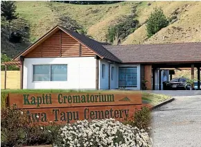  ??  ?? Kapiti Coast Funeral Home’s second chapel and crematoriu­m is one of the many services the local funeral home offers.