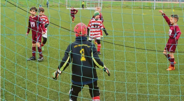  ?? Foto: Günther Herdin ?? Er steht im Tor – doch Fußball bis zur U 9-Jugend soll künftig ohne Keeper gespielt werden. Manche finden das gut, andere wiederum kritisiere­n die geplante Reform des Bayerische­n-Fußball-Verbandes.