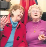  ?? (Pic: George O’Keefe) ?? ENJOYING THE MOMENT - Ann Lysaght and Mary Butterwort­h, in Fitzgibbon’s Bar on MacCurtain St, Fermoy last Friday, wishing Nuala Fitzgibbon well as she closed the door for the final time.