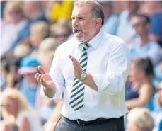  ?? ?? Ange Postecoglo­u hailed his Celtic team’s adaptabili­ty.