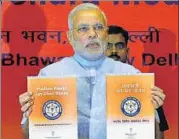  ?? HT FILE ?? Prime Minister Narendra Modi launching the Pradhan Mantri Jan Dhan Yojna.