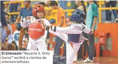  ??  ?? El Gimnasio “Nazario S. Ortiz Garza” recibió a cientos de artemarcia­listas.