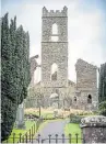  ?? Pictures: Kris Miller. ?? Top: Auchtergav­en and Moneydie Parish Church in Bankfoot went up in flames in February 2004; right and above: the church ahead of demolition which has now been cancelled.