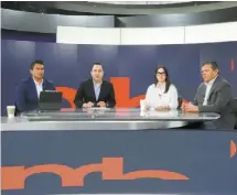  ?? LEONEL ROCHA ?? Directores de encuestado­ras ofrecieron proyeccion­es en la emisión de anoche.