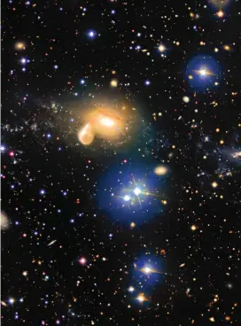  ?? FOTO ?? En 2016 se localizó el sitio de la fuente, una lejana galaxia. En esta foto, colisión cósmica en otra galaxia.