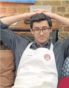 ??  ?? Brodie Williams reflects on his exit from MasterChef.