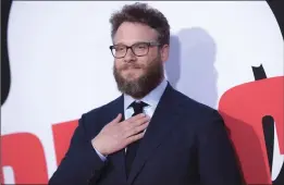  ?? Associated Press photo ?? Seth Rogen attends the LA Premiere of “Blockers” at the Regency Village Theatre on April 3 in Los Angeles.