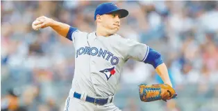  ?? NOAH K. MURRAY/USA TODAY SPORTS ?? The Jays have traded Aaron Sanchez, along with Joe Biagini, to Houston.