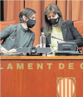  ?? EFE ?? La presidenta del Parlamento de Cataluña, Laura Borràs