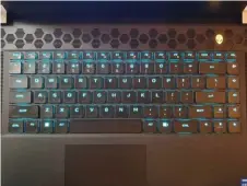  ?? ?? The keyboard’s backlighti­ng looks superb.