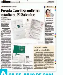  ??  ?? 25 DE JULIO DE 2001 TRAS LA VICTORIA
DE LA REVOLUCIÓN CUBANA, EL 1.º DE ENERO DE 1959, SE SUMÓ A LA OPOSICIÓN Y PASÓ UN PERIODO EN LA CÁRCEL.