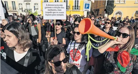  ?? ?? Docentes de todo o país vieram até Lisboa para defender a escola pública e a Educação em Portugal.