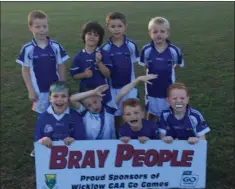  ??  ?? One of two St Pat’s under-7s squads at the Go Games in Kilcoole.