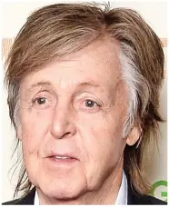  ??  ?? Grey Jude! Sir Paul McCartney