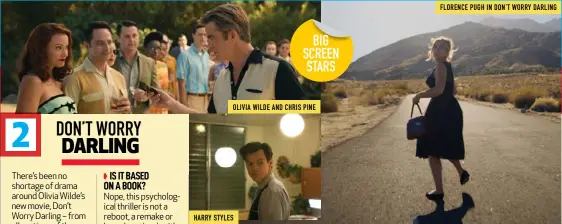  ?? ?? HARRY STYLES OLIVIA WILDE AND CHRIS PINE