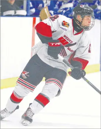  ?? JENNIFER WEEKS PHOTOS – SUBMITTED ?? Ben Fraser has been named Weeks Major Midget captain for the coming season.