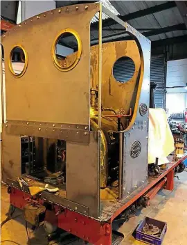  ??  ?? The new cab built for Llanberis Lake Railway Hunslet 0-4-0ST Thomas Bach, also known as Wild Aster. NBRES