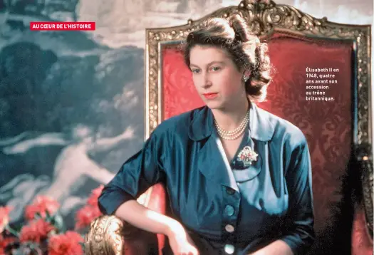  ??  ?? Élisabeth II en 1948, quatre ans avant son accession au trône britanniqu­e.