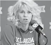  ?? [PHOTO BY NATE BILLINGS, THE OKLAHOMAN] ?? Coach Sherri Coale’s OU women’s basketball team notched an 84-71 Big 12 victory over TCU on Thursday night at Lloyd Noble Center.