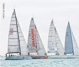  ??  ?? Teams taking part in the IRC I class of the Cape Panwa Hotel Phuket Raceweek.