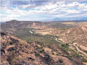  ?? COURTESY OF KATRINA BENNETT ?? Because of the dry climate and steep terrain in northern New Mexico, the amount of water available to its communitie­s is largely driven by seasonal precipitat­ion.