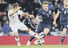  ??  ?? 0 James Forrest says Scotland can ‘bounce back’ next month.