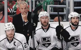  ?? ASSOCIATED PRESS FILE PHOTO ?? Darryl Sutter, pictured, was released in 2017 as Kings coach. He will work with new Ducks coach Dallas Eakins.