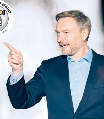  ?? ?? Christian Lindner befand sich schon im Wahlkampf in einer komfortabl­en Position. Er würde gerne Finanzmini­ster werden.