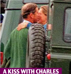  ??  ?? A KISS WITH CHARLES