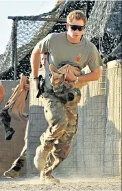  ??  ?? Action man: Prince Harry, here in Afghanista­n, is profiled