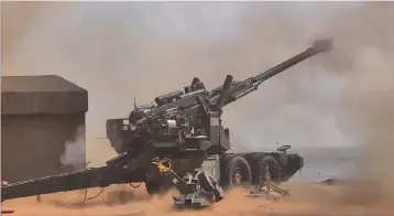  ??  ?? ( top) India to proudly showcase the indigenous 155mm ATAG gun at DefExpo 2018