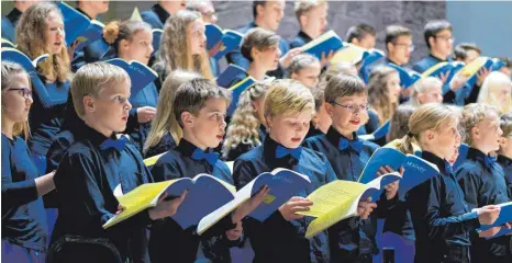  ?? FOTO: CANTUS JUVENUM KARLSRUHE E.V. ?? Der Konzertcho­r Cantus Juvenum aus Karlsruhe singt im September in Lindau auf der Insel.