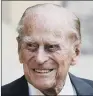  ??  ?? PRINCE PHILIP: The Duke will be making a rare public appearance at the VJ Day commemorat­ions.