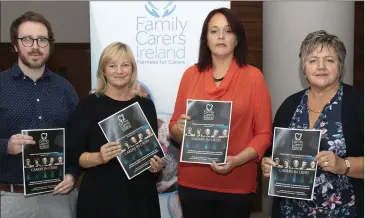  ??  ?? Ruaidhrí Kelly, Catherine Cox, Jane Johnstone and Marian Mahon who spoke at the meeting.