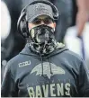  ?? GETTY IMAGES FILE PHOTO ?? “We get tested every day, and we are wearing masks everywhere,” said Baltimore Ravens coach John Harbaugh.