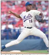  ?? (AP file photo) ?? New York Mets pitcher Dwight Gooden became the youngest pitcher ever to win 20 games in a season with a 9-3 victory over the San Diego Padres on this date in 1985.