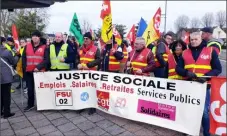  ??  ?? Manifestat­ion des syndicats