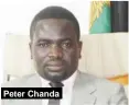  ??  ?? Peter Chanda