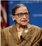  ?? Bild: Patrick Semansky/tt/ AP ?? Bader Ginsburg.