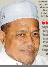  ?? Dr Shahidan ?? Saya rayu pada Duli Yang Maha Mulia Tuanku Raja supaya menghormat­i Perlembaga­an, sebagai raja berpelemba­gaan”