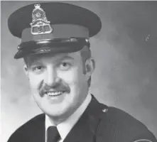  ?? CONTRIBUTE­D ?? Cst. Adrian Mcnamara, shown in 1985, joined the Glace Bay Police Department in 1977 and within a year had founded the Passchenda­le Police Boys Club.