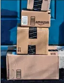  ??  ?? STACKING UP: Billions of pounds of goods are sold VAT-fee on Amazon
