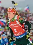  ?? Fotos: dpa/witters ?? Laura Dahlmeier hat sich den Traum vom Olympiasie­g erfüllt.